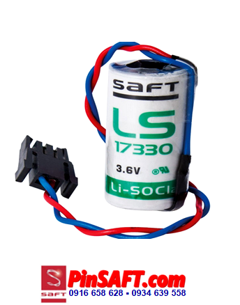 LS17330, Pin Saft LS17330 lithium 3.6v size 2/3A 1800mAh Made in France